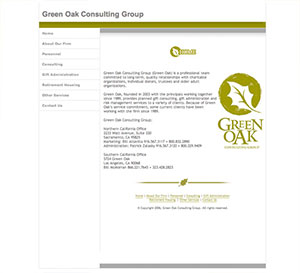 Green Oak Consulting Website