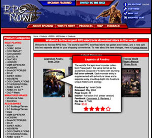 RPGNow Website